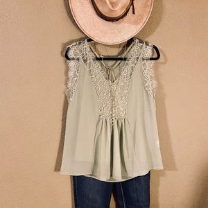 Mint Green Blouse